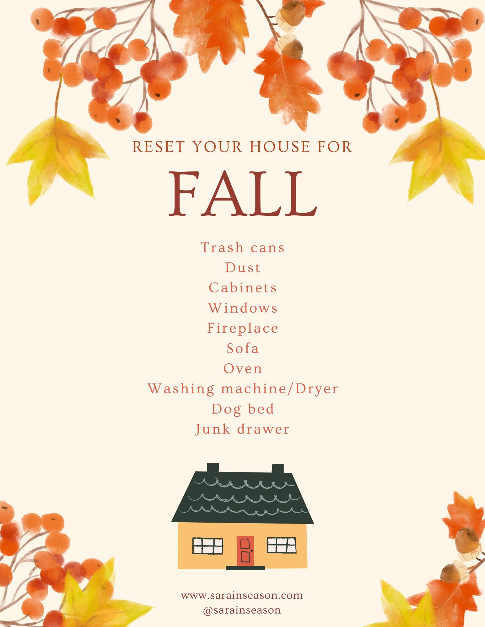 Reset Your House For Fall Sara In Season