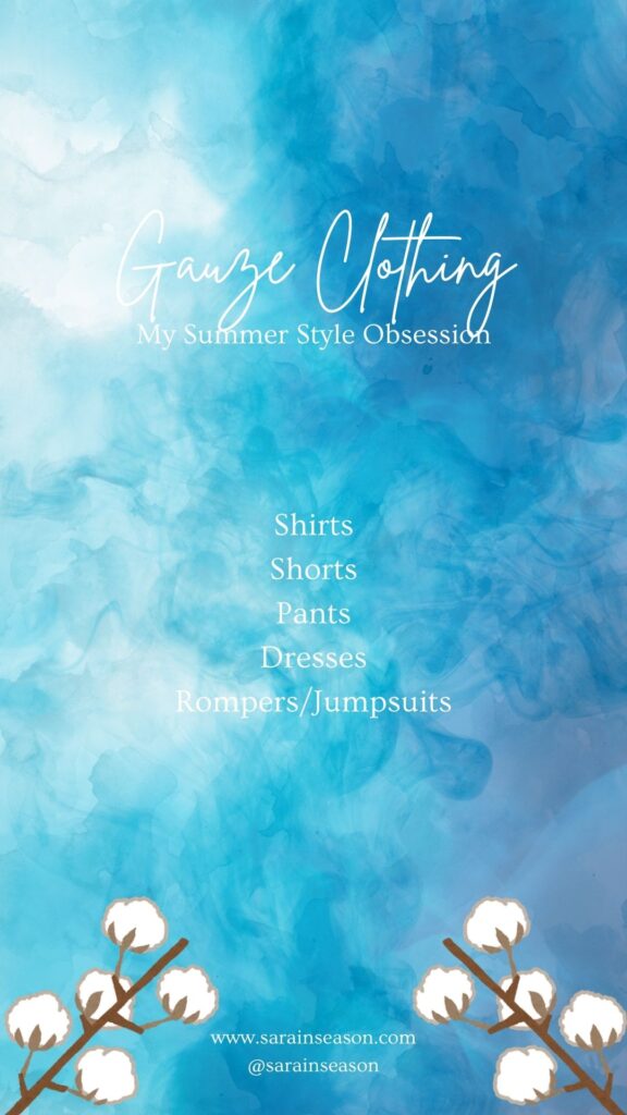 Gauze clothing list