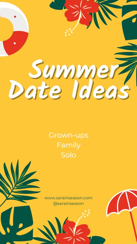 Summer date ideas list