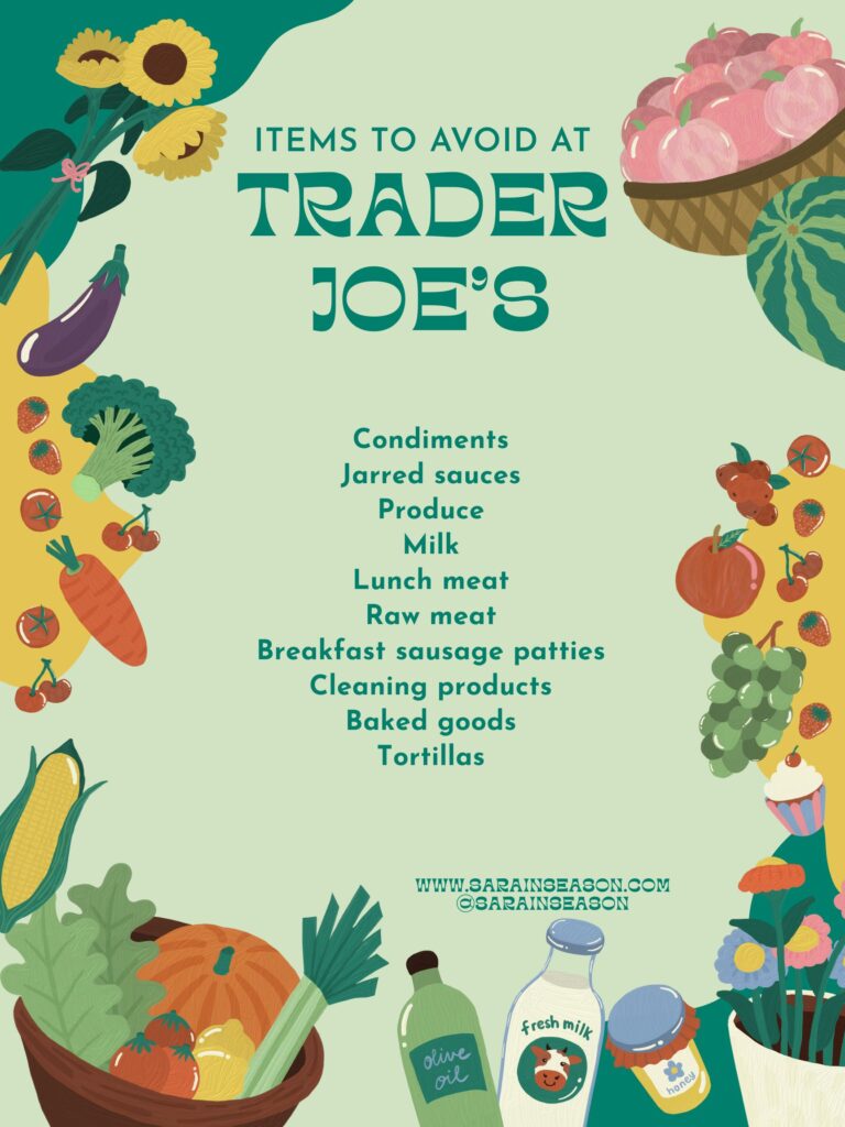 avoid at Trader Joe's