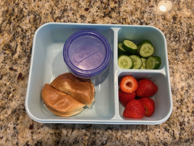 School lunch ideas - bagel