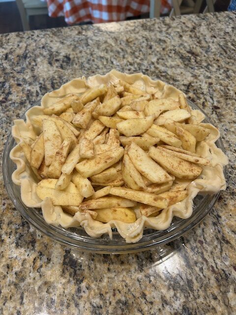 Best apple crumble pie filling in crust