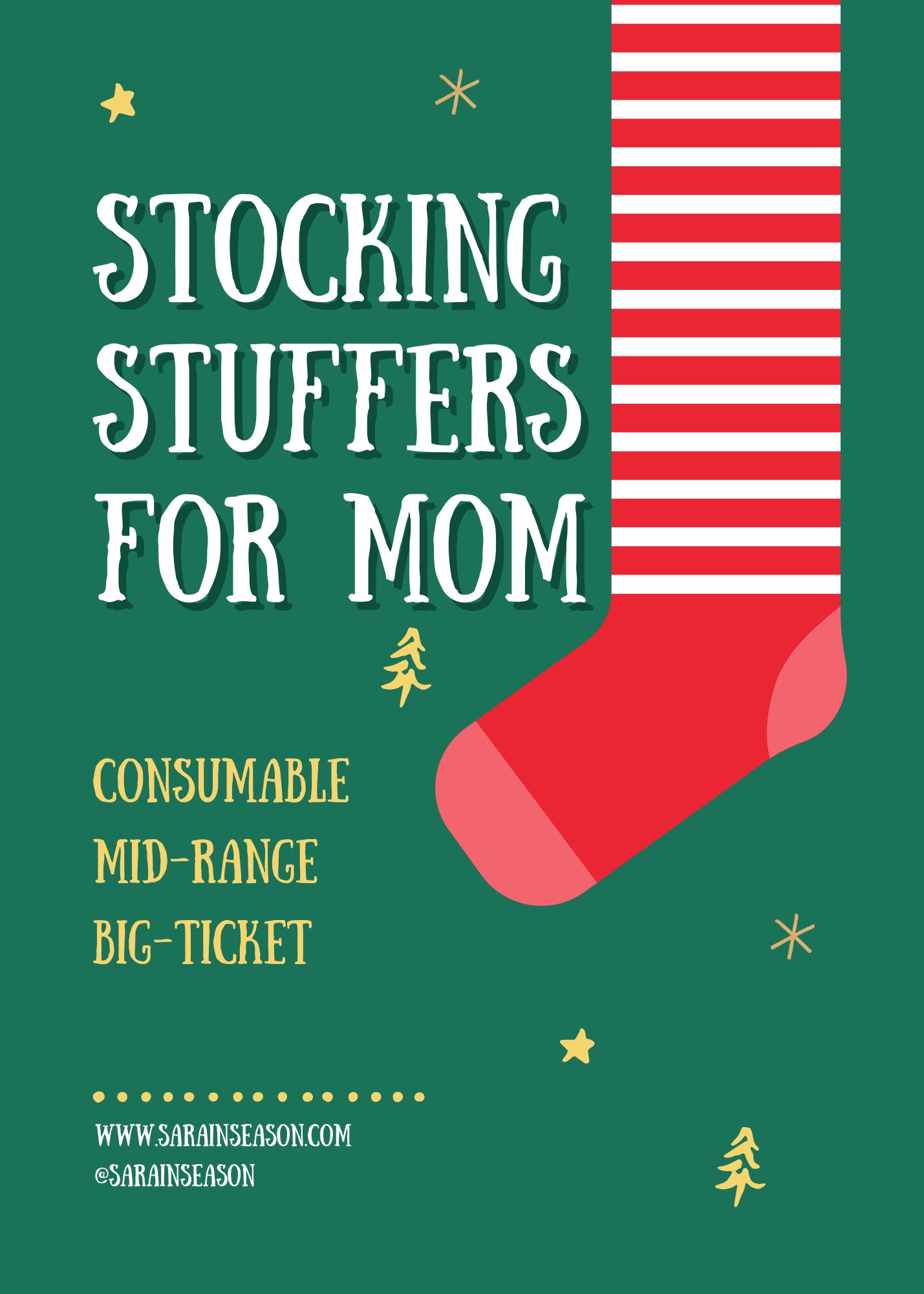 Stocking Stuffers for Mom Sara In Season