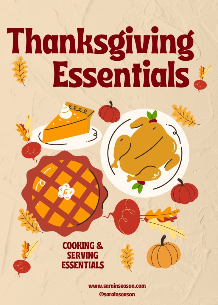 Thanksgiving essentials list