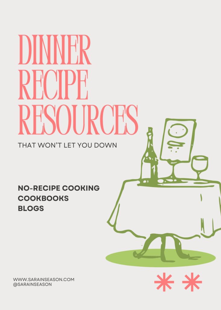 Dinner Recipe Resources list