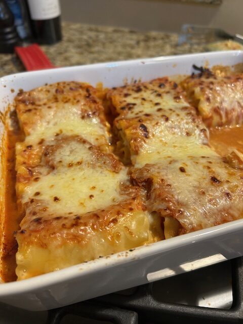 Meatless meals for lent - lasagna rolls