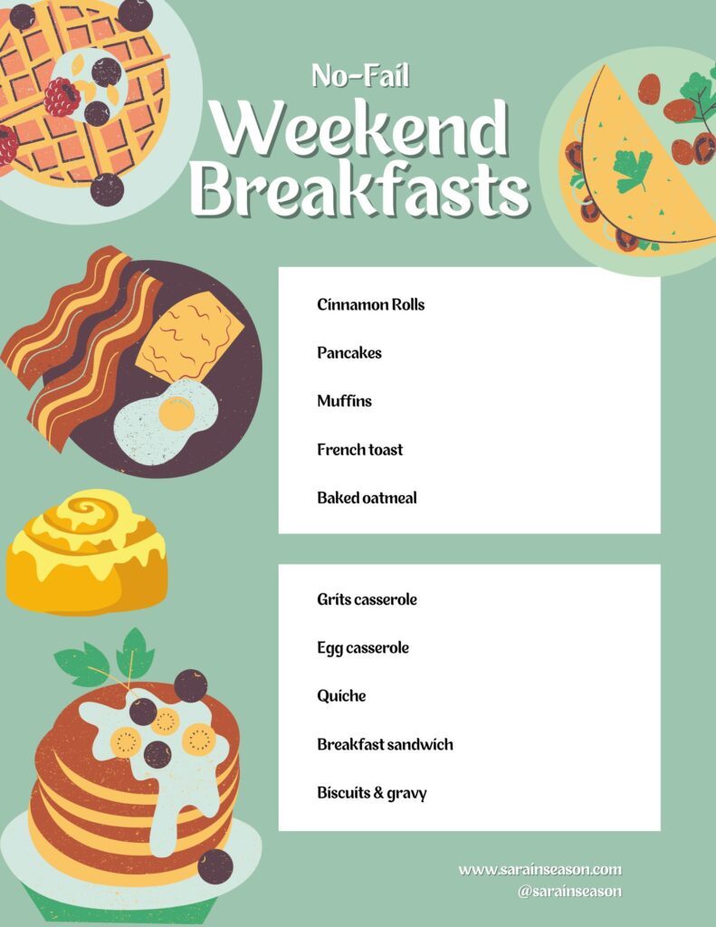 No-Fail Weekend Breakfast Ideas