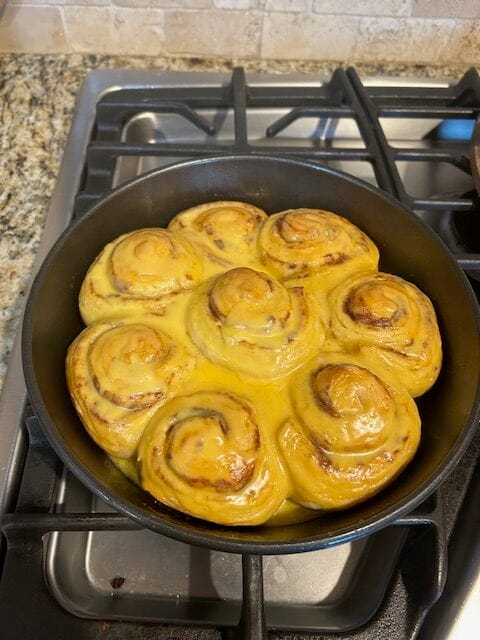 Weekend breakfast - orange rolls