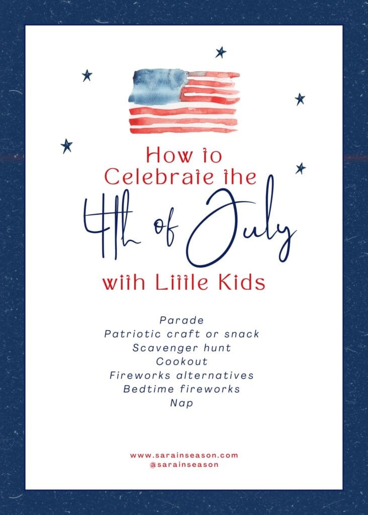 How to Celebrate the 4th of July with Little Kids list
