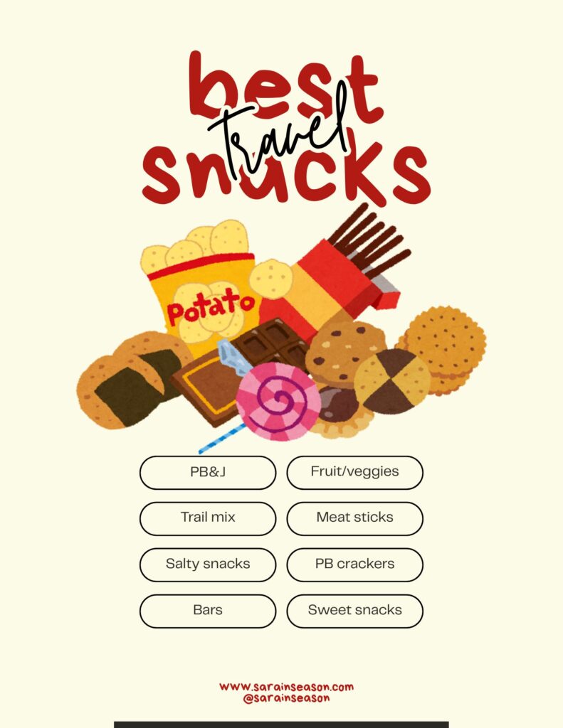 Best Travel Snacks list